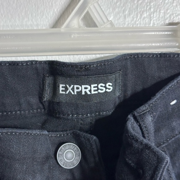 Express Women Black High Rise Stretch Legging Jeans size 4R. - Picture 3 of 8